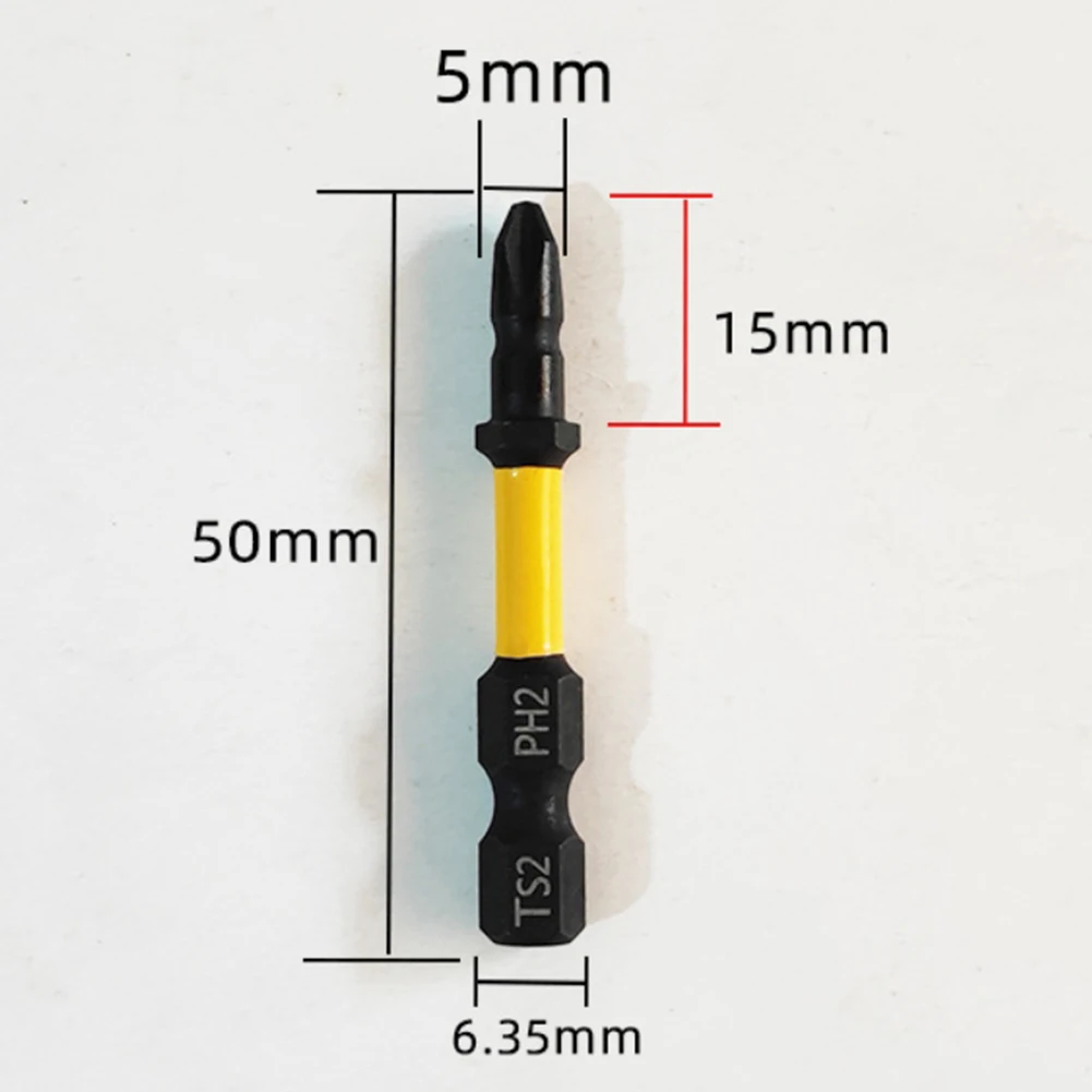 5 stücke Trockenbau 50mm Positionierung Schraubendreher Bit Für Gipskarton Magnetische Hex Bohrer Bits Nicht-slip Schraubendreher Bit hand Werkzeuge Teile