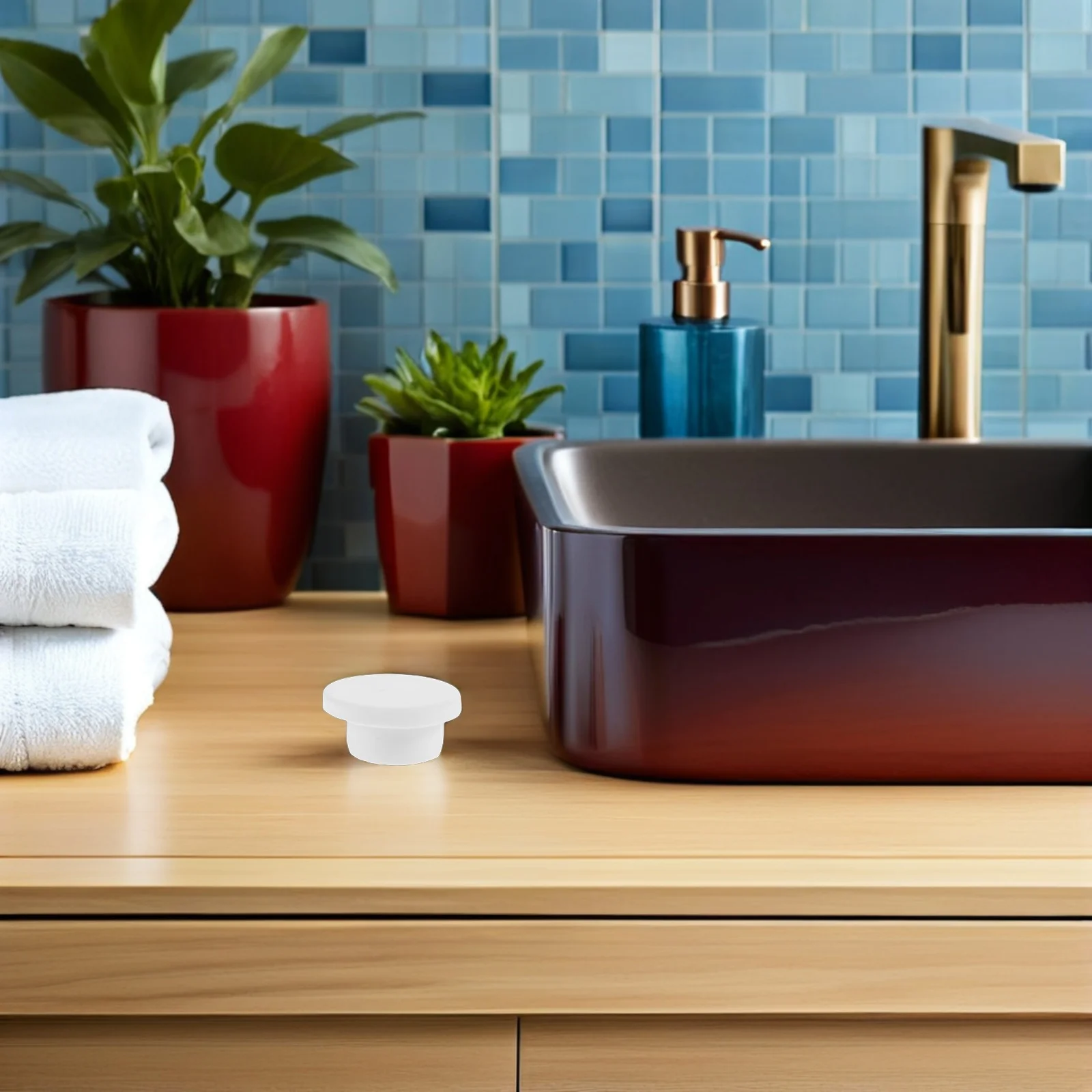 

5Pcs Silicone Tub Stopper Flexible Soft Sealing Fits 19-20mm Bathroom Sink Washbasin Overflow Cover No Tools Needed