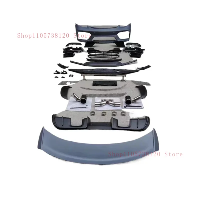 Factory Hot Selling Body Kit Auto Modified GT4 Tuning Parts With Grill And Rear Bumper Whole