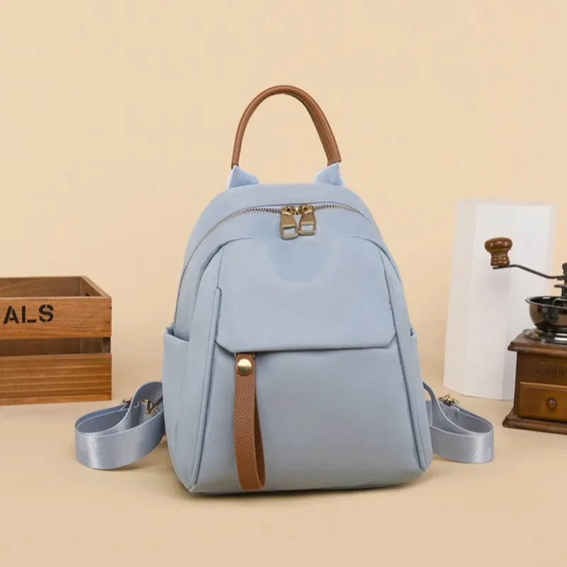 Nova grande capacidade high-end feminino casual e leve pequena mochila simples mochila feminina