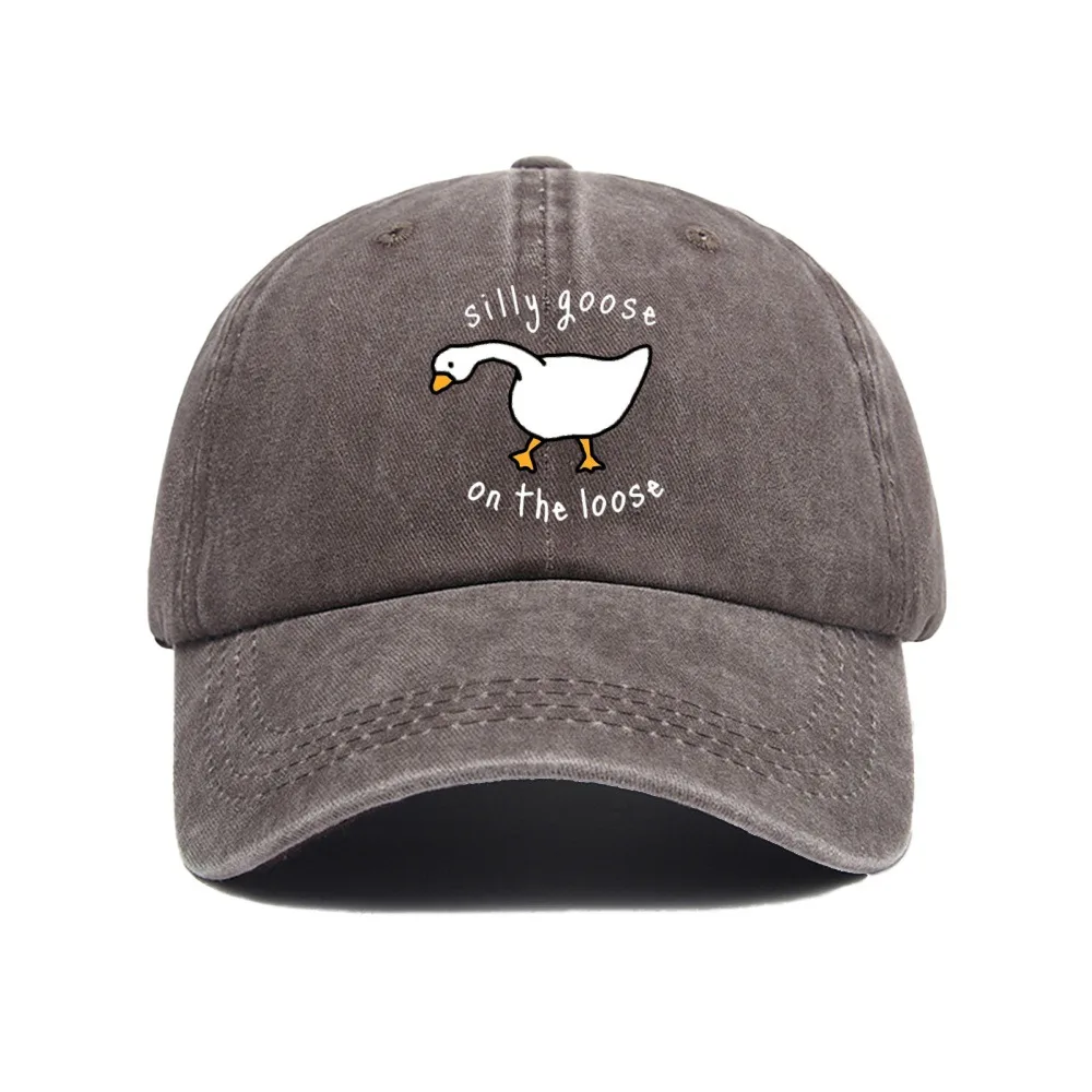 Baseballmütze mit Big Goose-Aufdruck für Männer und Frauen, kleiner, frischer Entenzungenhut mit weichem Oberteil, Sonnenschutzhut, Sonnenschutz für den Außenbereich