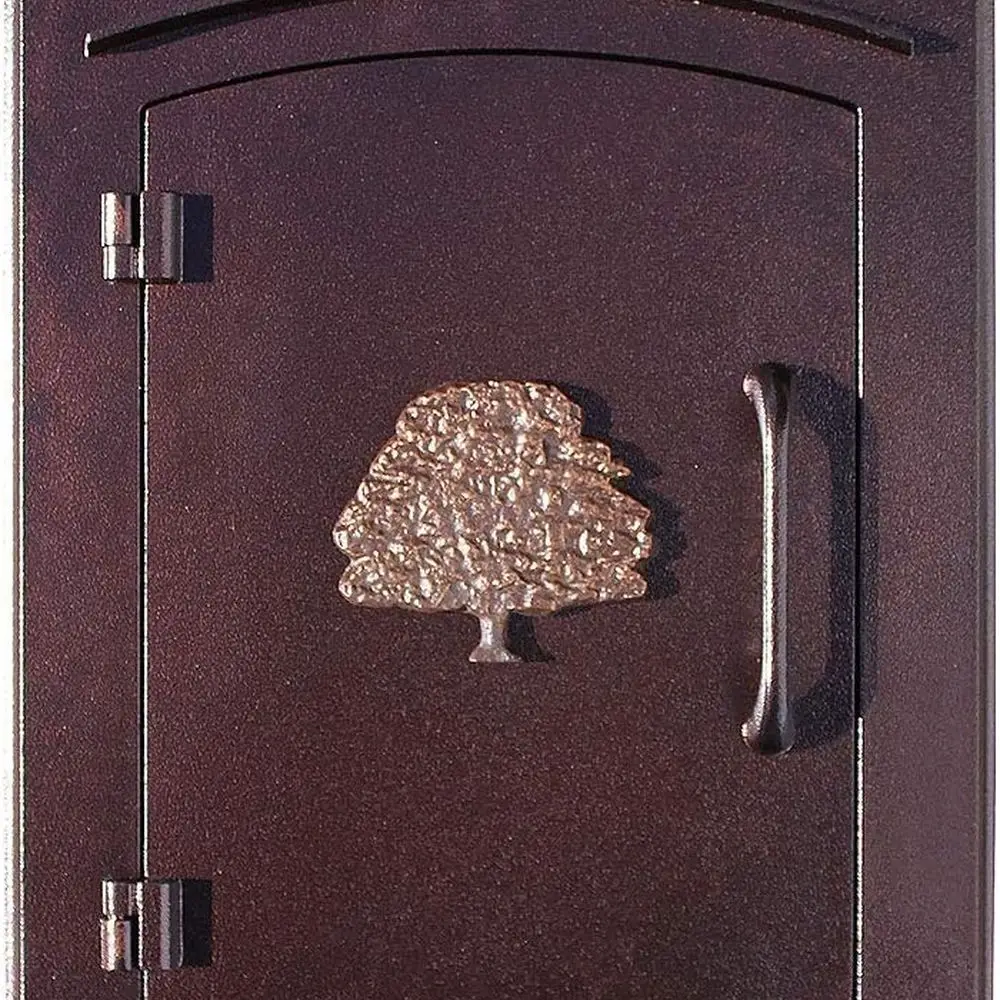 

Античная медная декоративная почтовая коробка с логотипом дубового дерева Манчестер-колонка - MAN-1404-AC