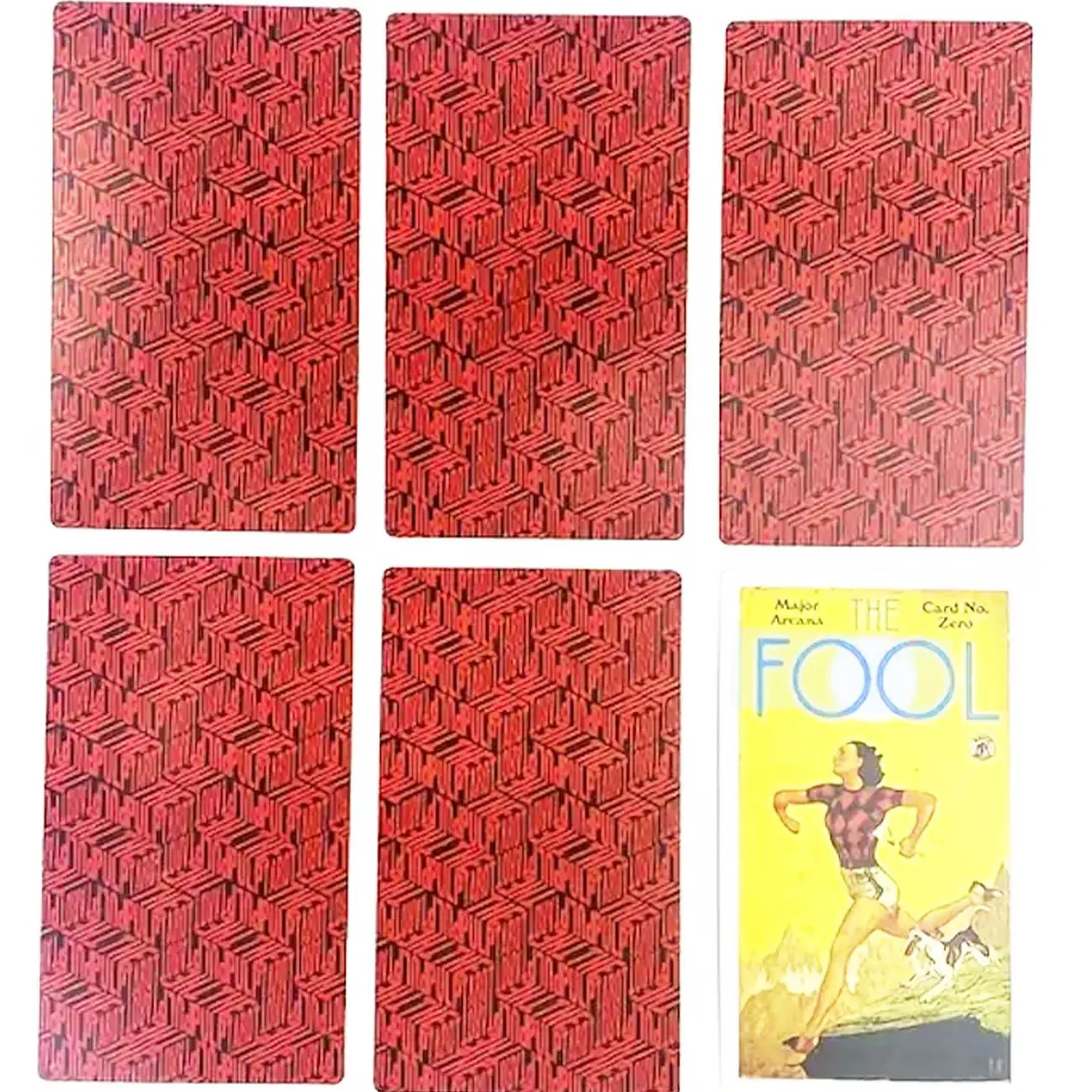 78 carte dei tarocchi in polpa da 12 x 7 cm con libretto Set di carte retrò vintage Carte da gioco per feste di Halloween e Natale