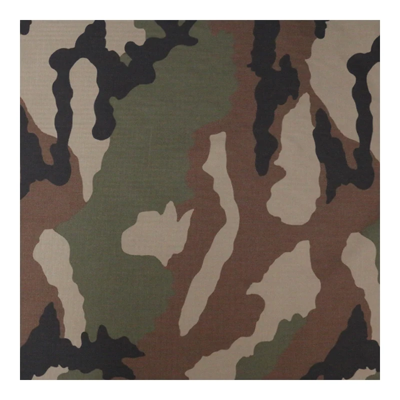 NYCO 50/50 Rip-stop Fabric French European Style Camouflage Fabric 50% Nylon 50% Cotton Tactical Fabric Use for Uniform In Stock