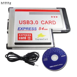 Dual 2 Port USB 3.0 ExpressCard Adapter 5Gbps USB HUB ExpressCard 54mm Slot Express Card PCMCIA Converter For Laptop Notebook PC