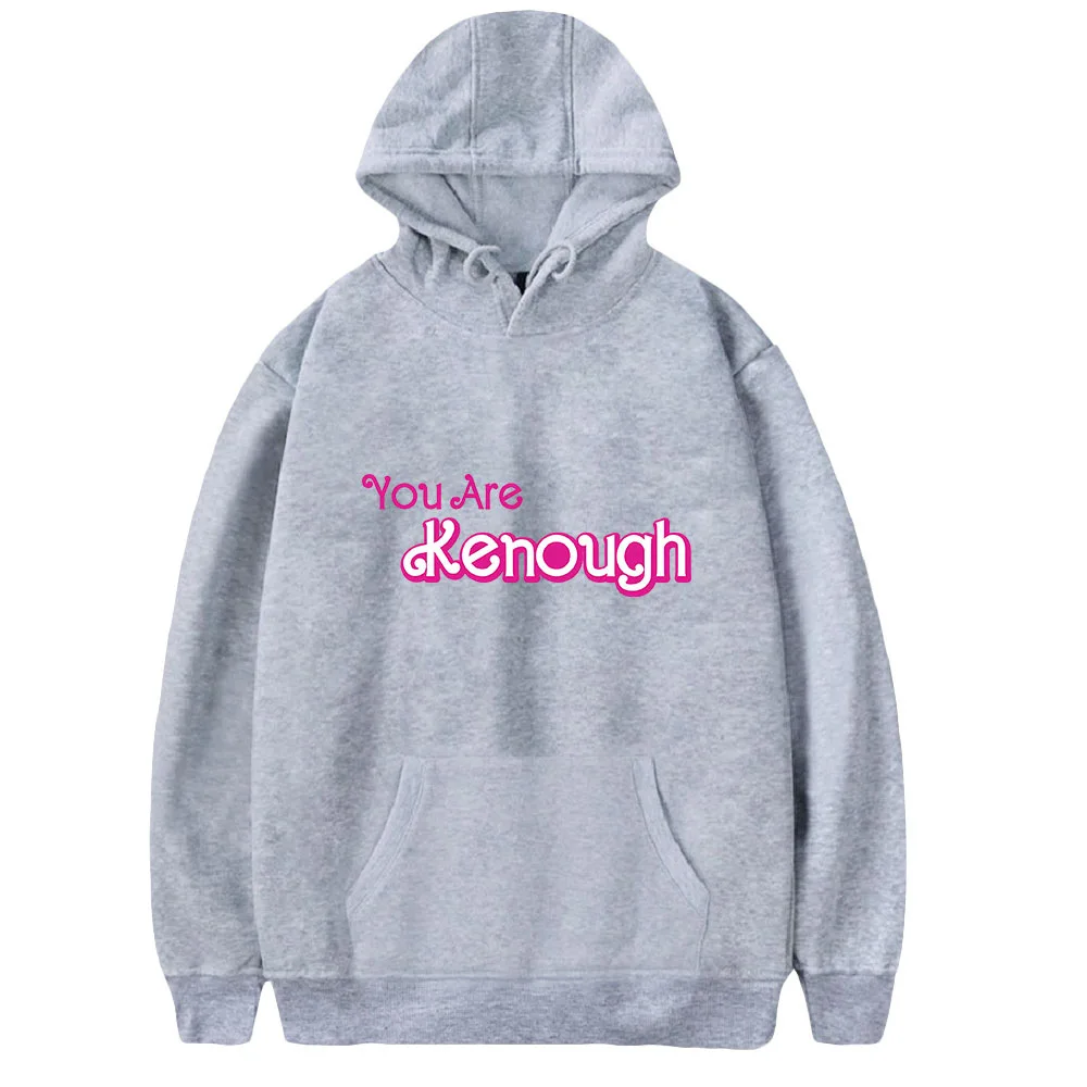 Kpop I Am Kenough Hoodie for Men/Women Casual Harajuku Hoodie Pullover boy girl Fashion Hip Hop Street Clothes Hooded Sweatshirt