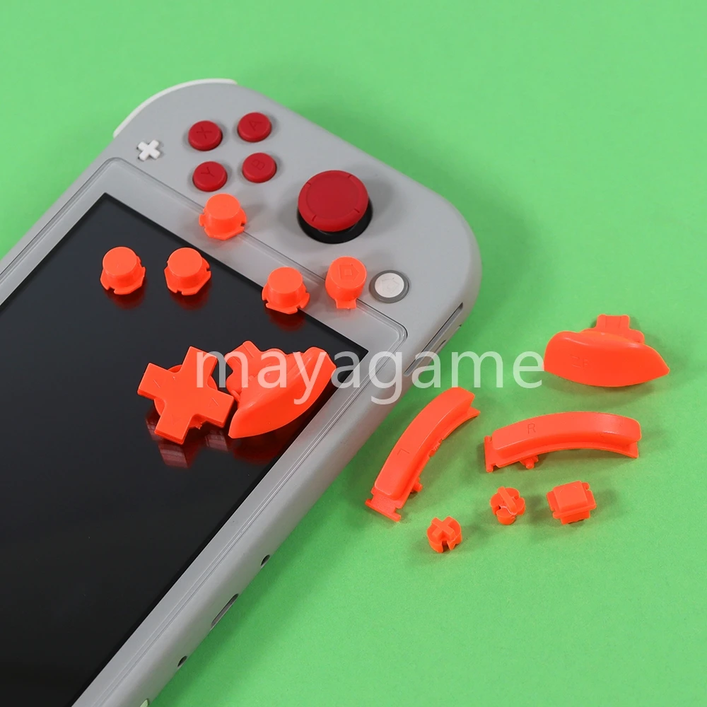 Nintendo Switch Liteコントローラー用のabxyキー,カラフルなボタン,トリガー,1セット