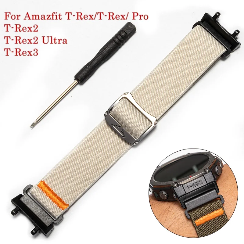 NEUES Nylon-Armband für Amazfit T-REX 3 Uhrenarmband für Amazfit T Rex 2 Sport Elastisches Uhrenband für Amazfit Trex Pro Armband Correa