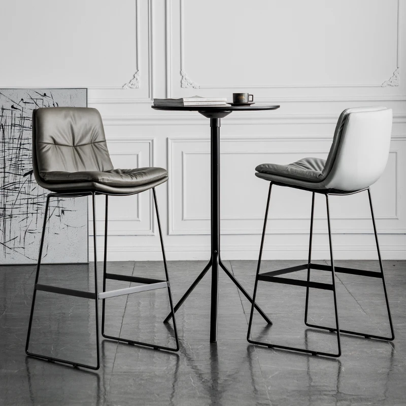 Nordic Design Simple Bar Chair, Balcão e café cadeiras de jantar, Cadeiras altas de recepção, Móveis Sandalye, HD50BY