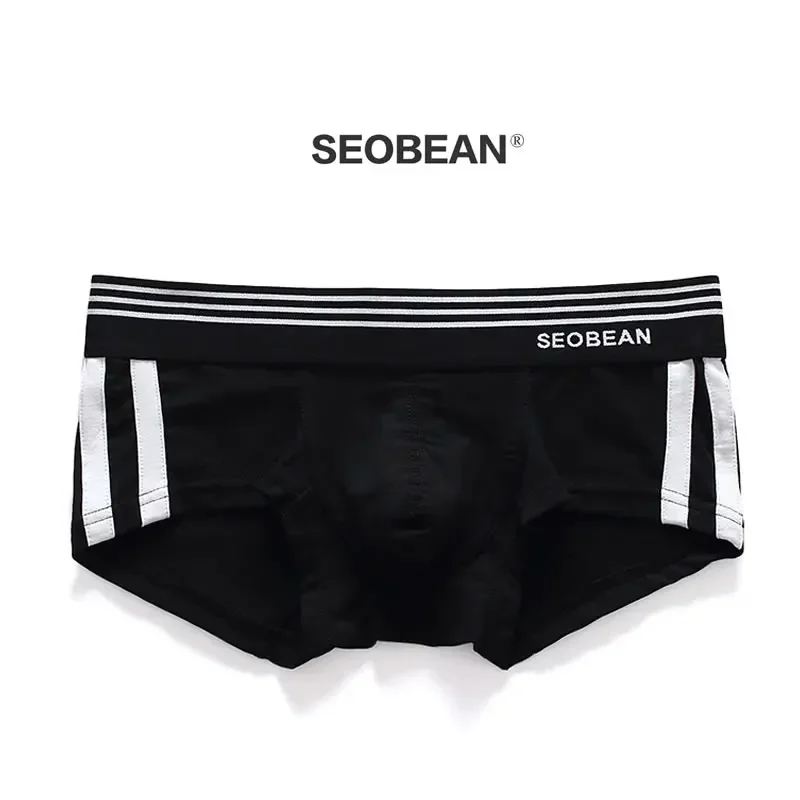 Seobean-stretch boxer for men, sexy underwear, low rise