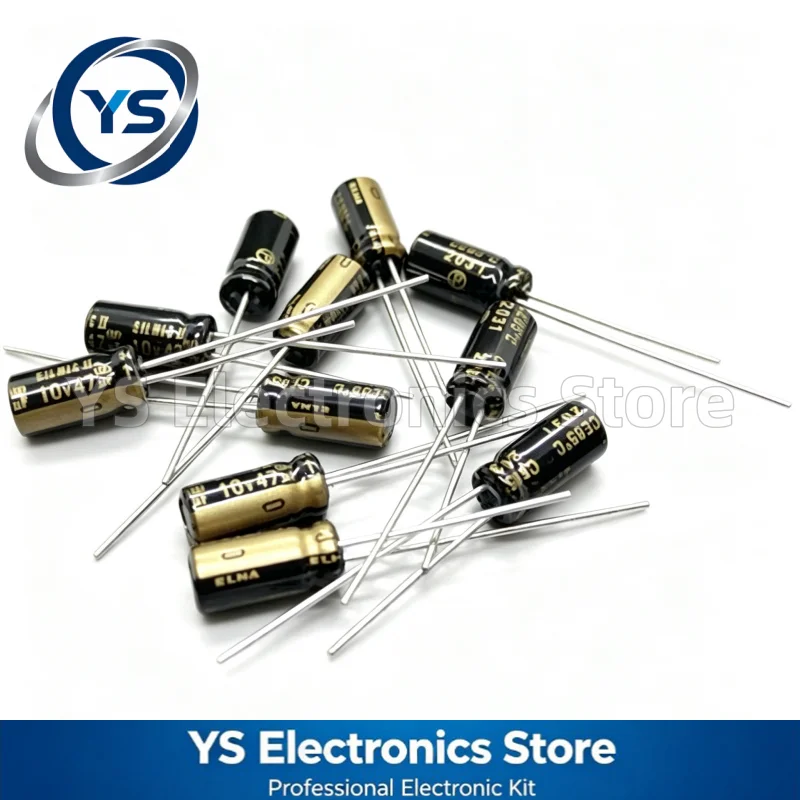 10-200pcs 10V47UF ELNA RFS SILMIC II Series 5X11mm HiFi Audio Capacitor RFS-10V470ME3# 47UF10V 10V 47UF Original and NEW