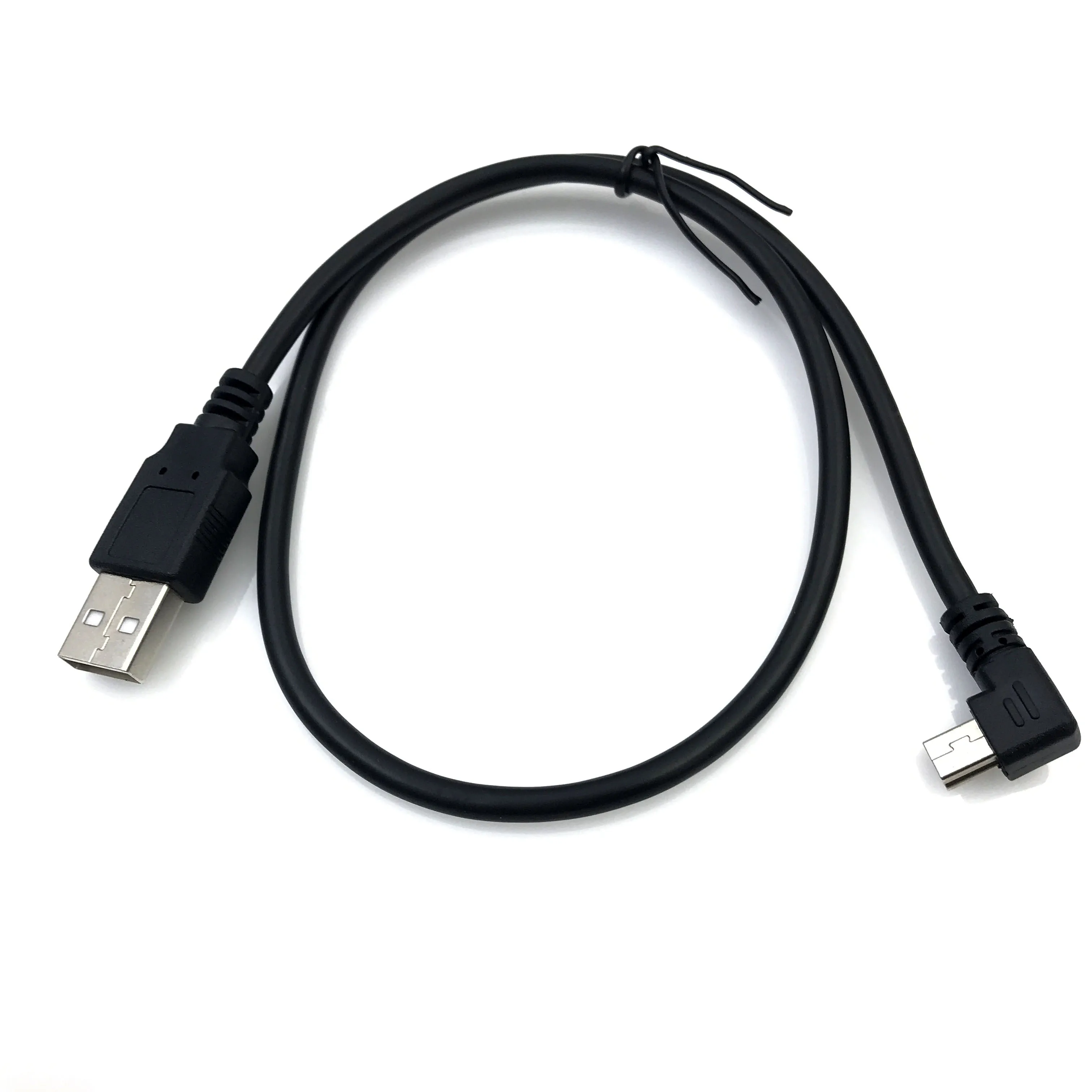 USB 2.0 Male to Mini USB UP Down Left Right Angled 90 Degree Cable 0.25m 0.5m  for Camera MP4 Tablet