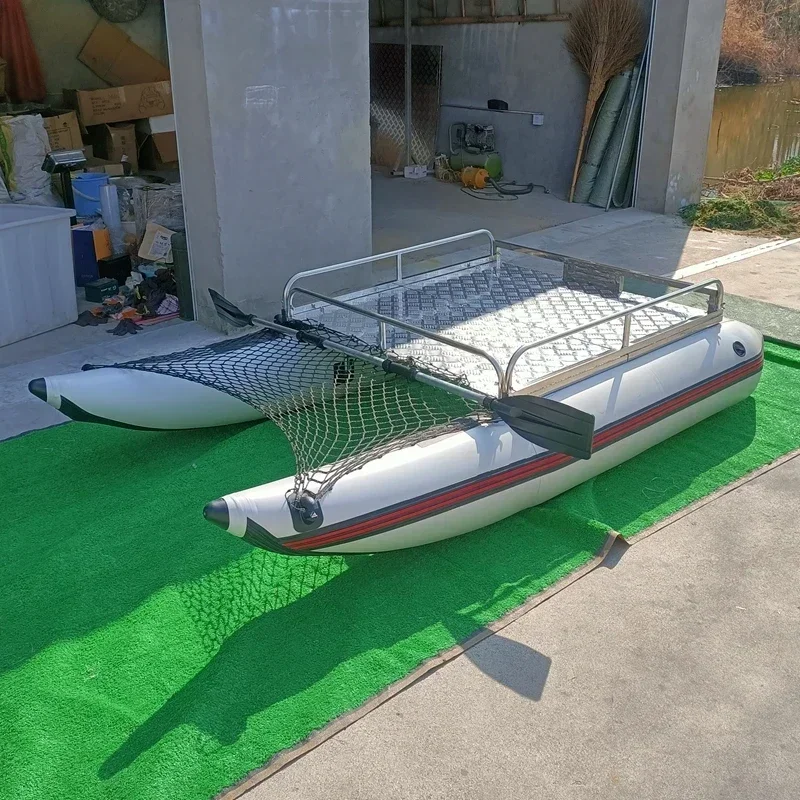 Catamaran inflatable detachable fishing lure platform/thickened fishing boat/lure boat water platform raft fishing boat