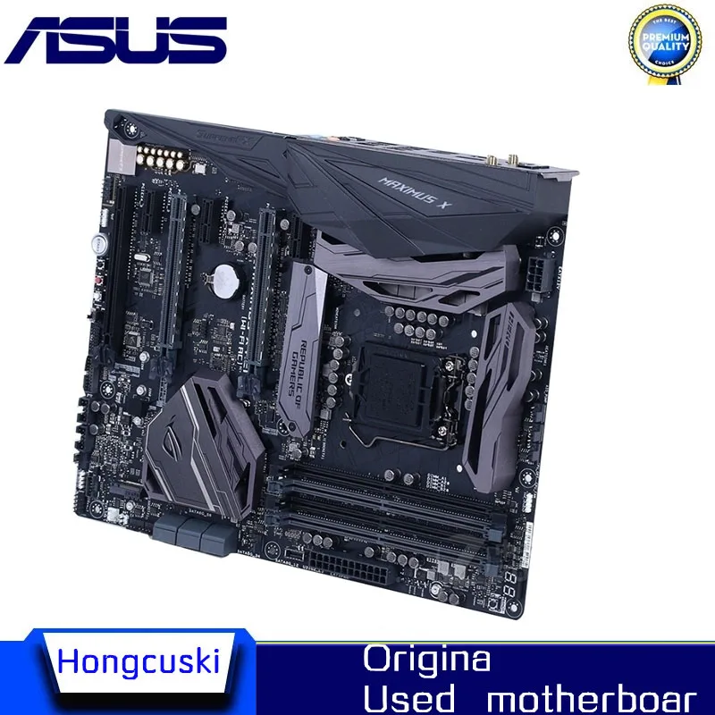 ASUS ROG MAXIMUS X HERO (WI-FI AC) اللوحة الأم الأصلية M.2 NVME 8th 9th المقبس LGA1151 DDR4 Z370 اللوحة الأم لسطح المكتب