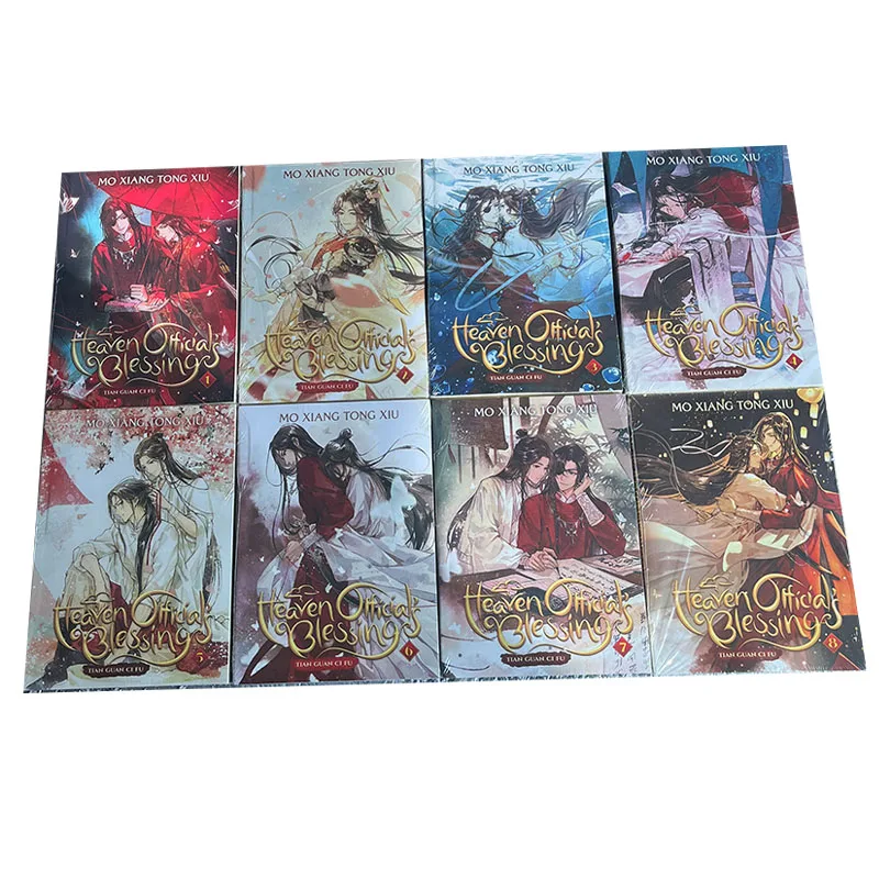 4 Books 1-4/5-8 Volume Tian Guan Ci Fu English Novel Heaven Official Blessing Mo Xiang Tong Xiu Novel Comic 4 Books