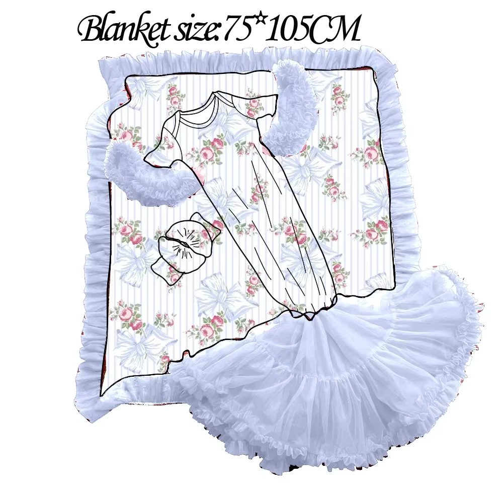 

Добро пожаловать в новорожденный свиренец, халат для маленьких девочек, юбка-балерина, детский халат с бантом и принтом, подходящее детское одеяло, можно настроить