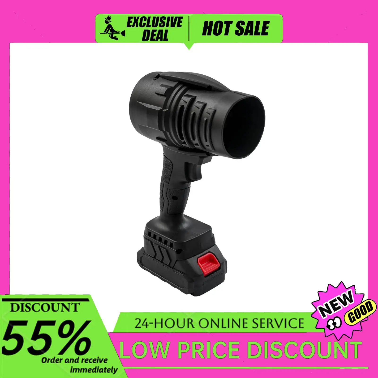 

Leaf Blower Handheld Cordless Compact Leaf Blower with 2*21V Batteries/Charger 550W 164ft/s for Garden/Patio/Car Cleaning