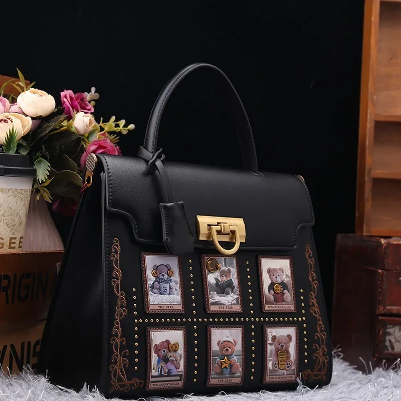 

Gusachi Light Luxury Brand Handheld Women's Bag 2025 Autumn/Winter New High Fashion Original Design Bear Single Shoulder ToteBig