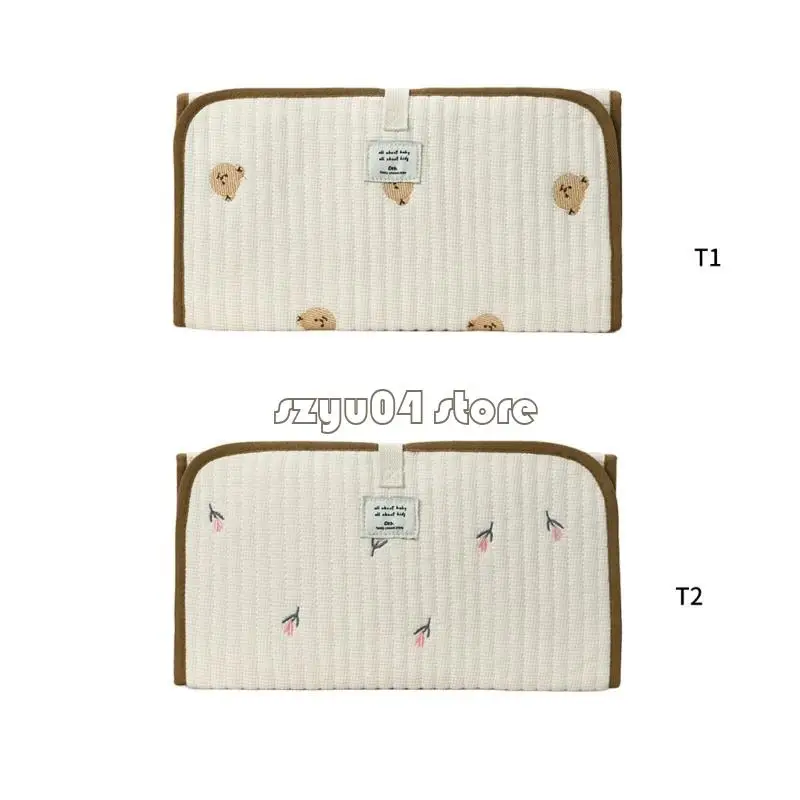 4x7d Leichtes tragbares Babywechseltabellanbaus mit integrierten Aufbewahrungstaschen und komfortablen Designs