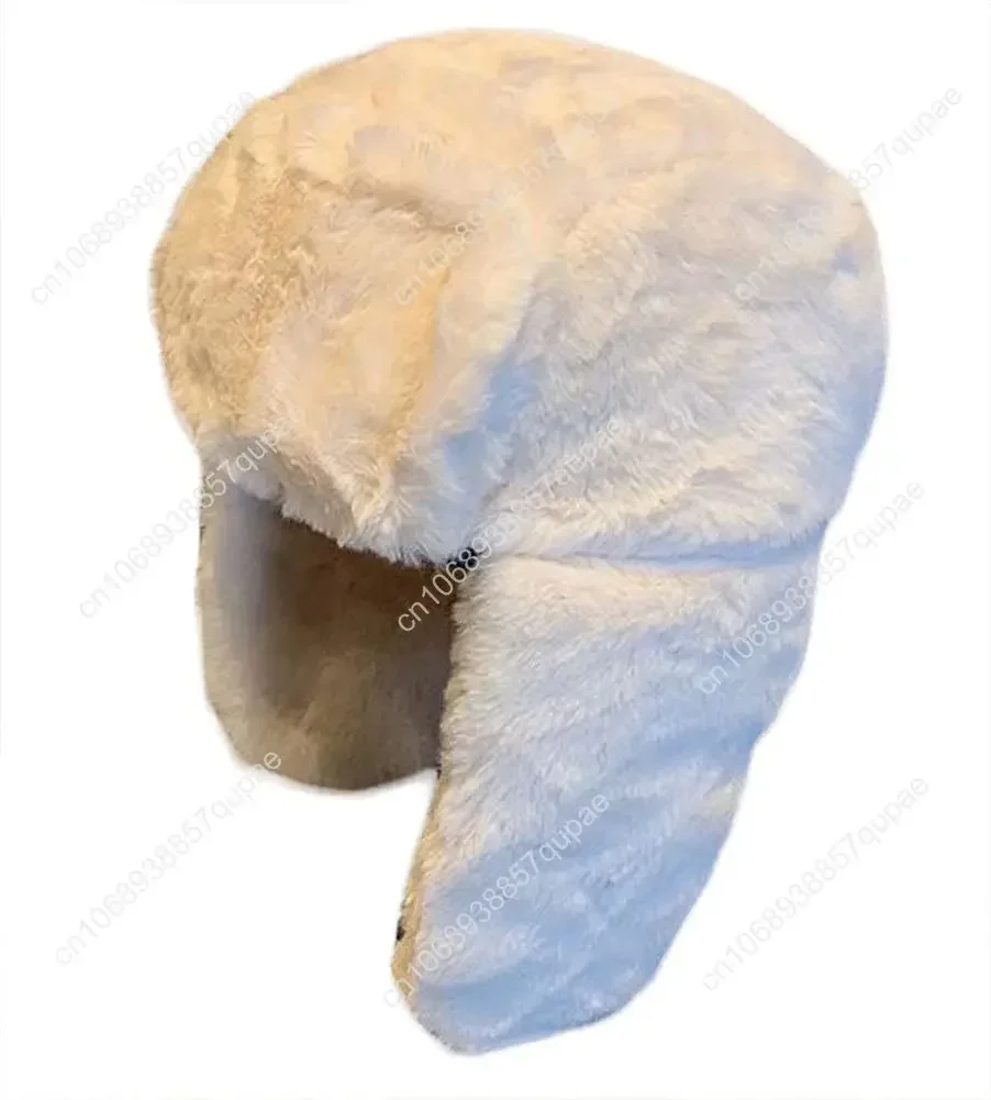 

Women's Trapper Hat Faux Fur Winter Hats Fuzzy Russian Hat with Buckle Trooper Warm Ski Cycling Ear Flap Hat 2024