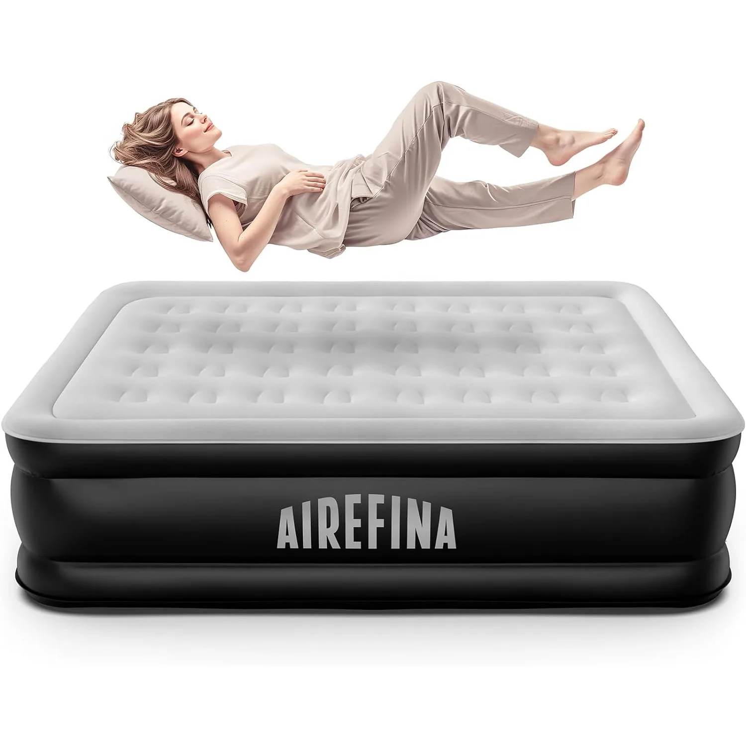 

Air Mattress Queen with Built-in Pump, Durable 18" Queen Size Inflatable Blow up Mattress colchones inflables air Bed