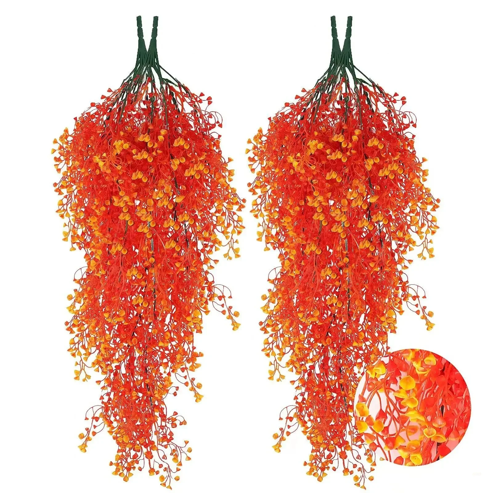 1 Stück Künstliche Hängende Glyzinien-Blumen - UV-Beständige Kunstpflanzen für Zuhause, Partys - Vielseitige Innen- und Außendekoration – Detail 9