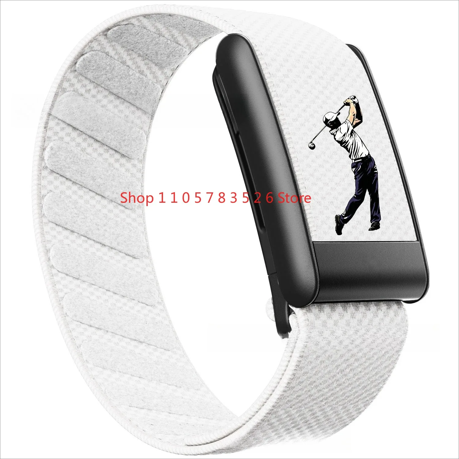 2026 Geeignet für WHOOP5.0/MG Nylon-Druckarmband mit schwarzem U-förmigem Rahmen, silbernem U-förmigem Rahmen und goldenem U-förmigem Rahmen. – Detail 14