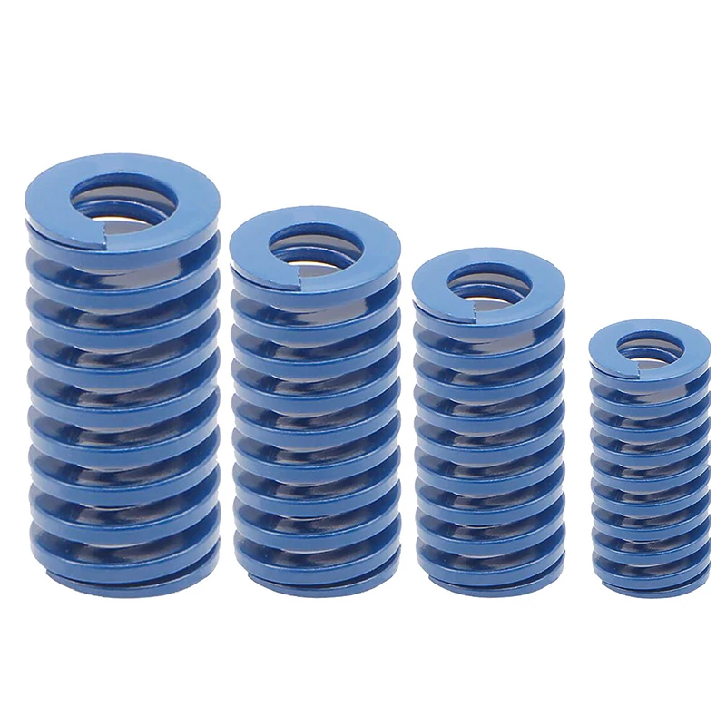 Creamily 3PCS Light Load Die Mold Springs Blue Compression Spring TL Spiral Alloy Steel Spring OD 22mm ID 11mm Length 50-100mm