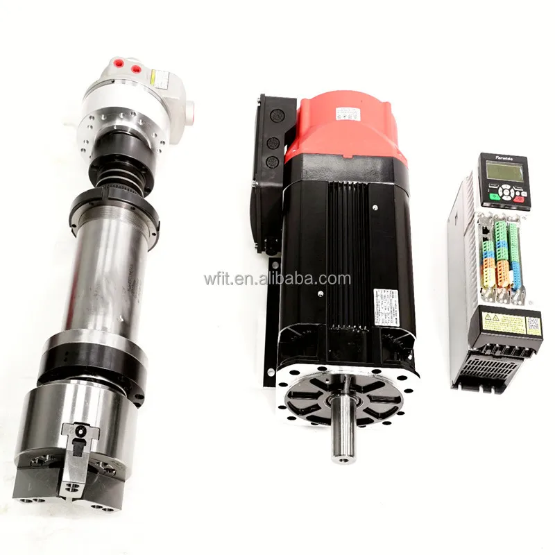 A2-8 270mm Large Diameter 3000rpm High Speed CNC Lathe Spindle Set 86mm Bore Full Kit For Turning New Condition