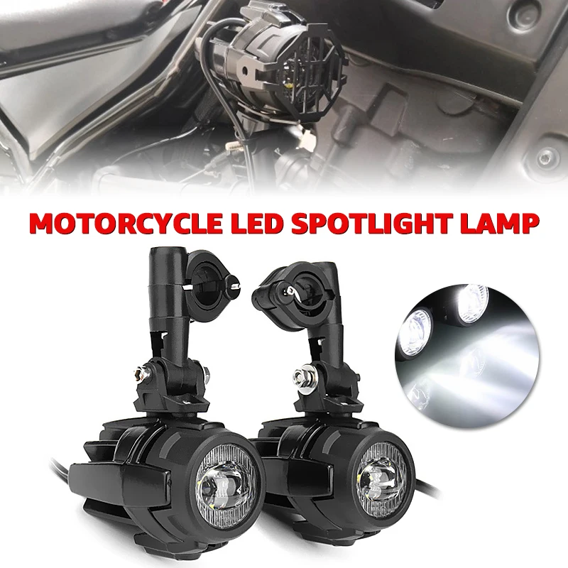 Motorcycle Led Spotlight Lamp 4000Lm Fog Light Accessories 12v Headlights Fog Light Assembly 40W Universal Motorcycle Headlight