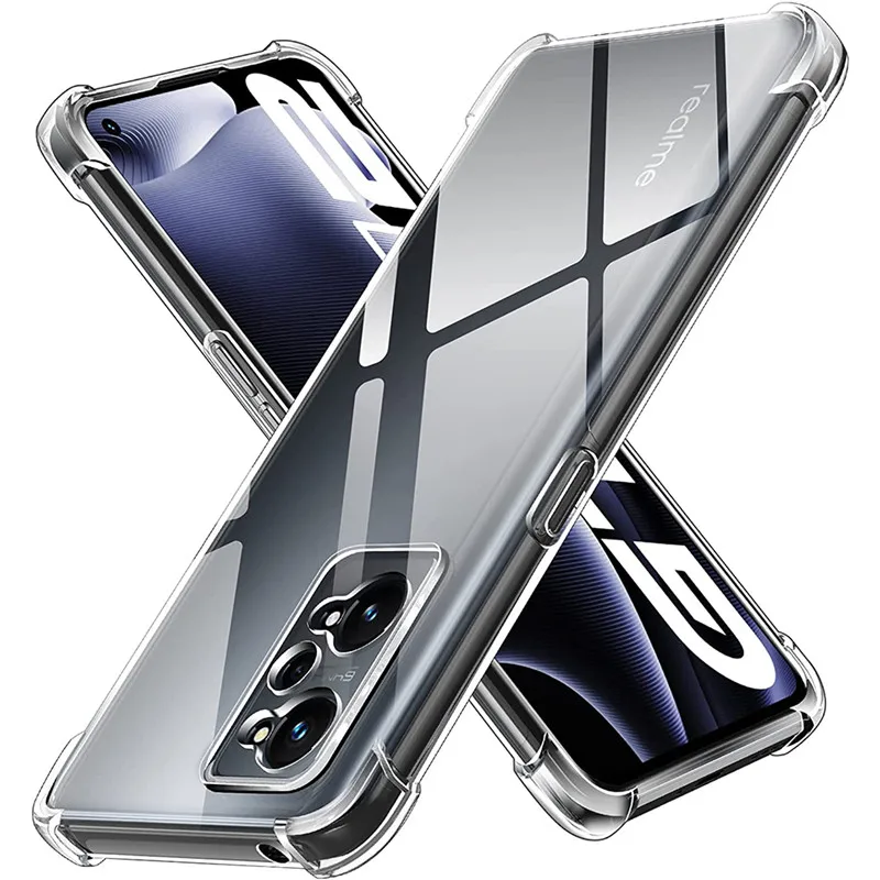 Soft Clear TPU Cover for OPPO Realme GT NEO 2 2T 3 Q3 Q3S X2 Pro 4G 5G Case for Realme GT Master Edition Narzo 50A C3 C35 Coque