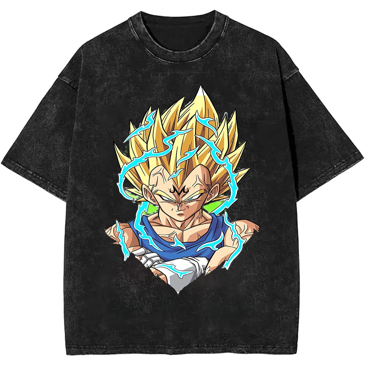 

Новая классическая футболка унисекс из выстиранного хлопка с принтом Гоку из Dragon Ball Z, 2026 год, с коротким рукавом, в уличном стиле
