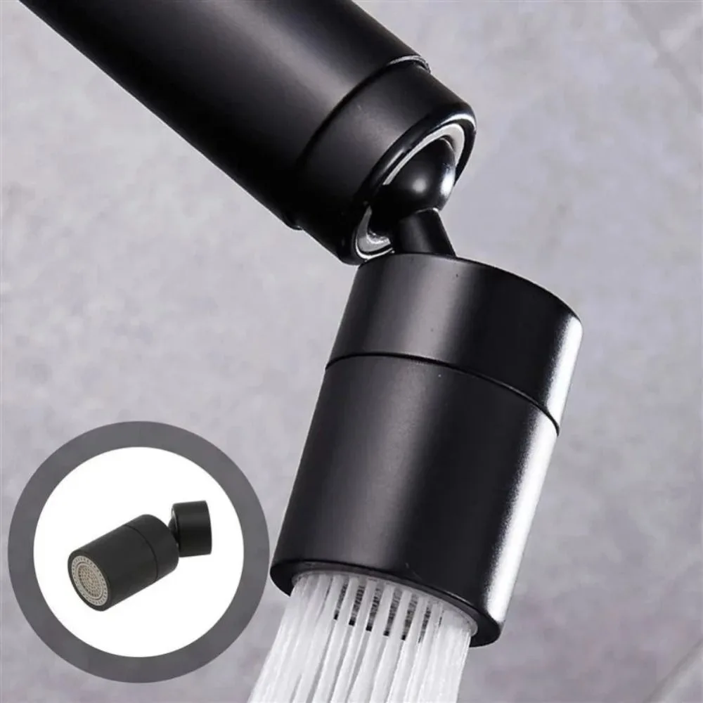 Aireador de grifo de agua, cabezal de pulverización ajustable de 2 modos, burbujeador giratorio de 360 °, difusor de ahorro de agua, suministros de cocina y baño