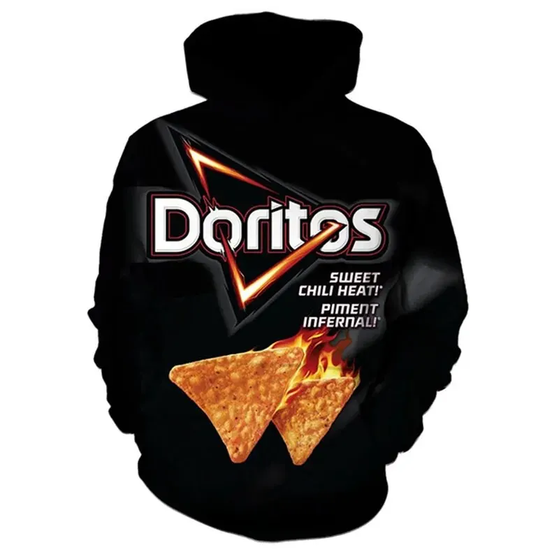 Doritos Cornflakes Multi Flavour 3d Printing New Neutral Casual Hoodie Street Fashion Oversized Men Women Kids Pullover