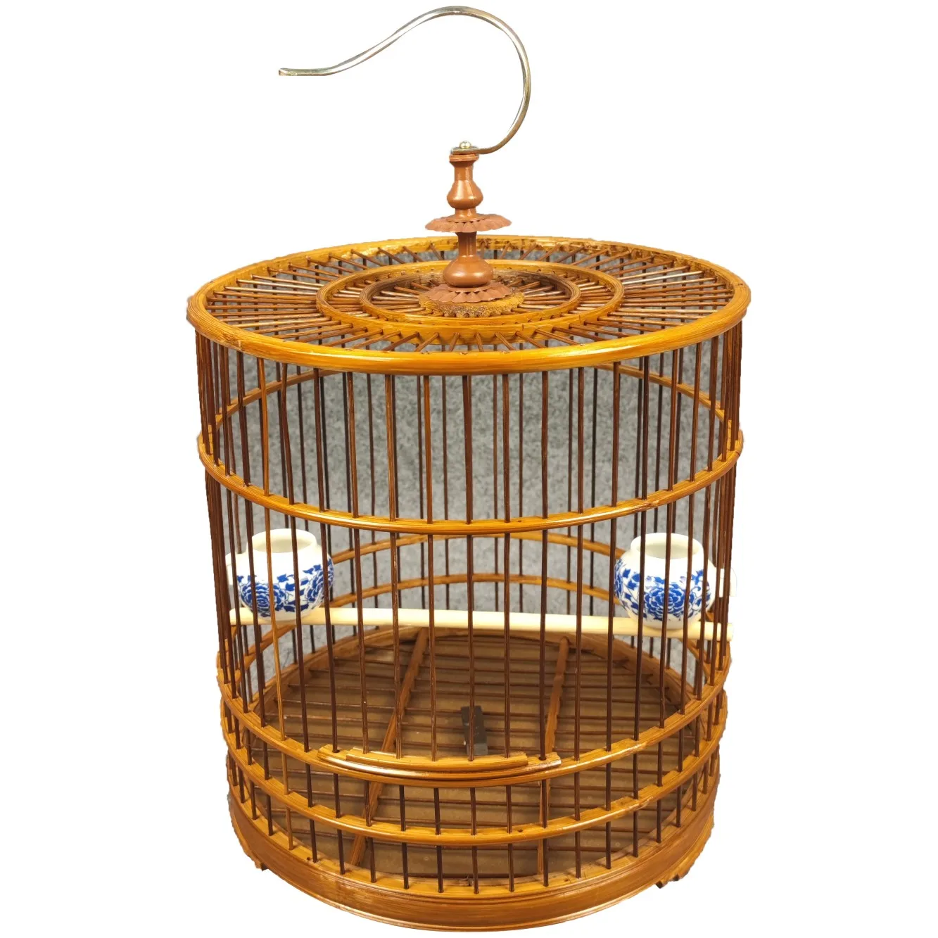 Purple Bamboo Embroidered Eyes Bird Cage Yellow Sparrow Yellow Bean Acacia White Jade Bent Chin Shell Flat Top Bamboo