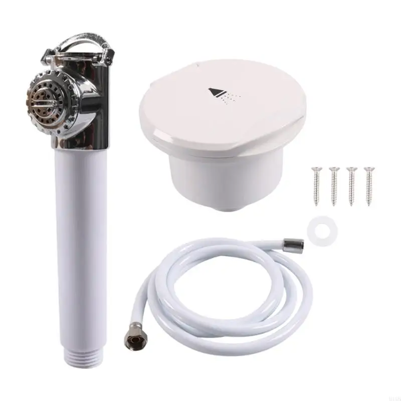 

2025 New Anti Rusts Steel Handheld Shower Sprayer 3 Mode Water Adjustable Shower Connector Suitable for Outdoor Bathing