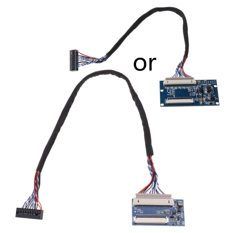 1Set LVDS 1ch 8Bit 20Pin to 40Pin TTL Signal LCD Driver Board Converter Board for 7-10.1 inch 1024x768 LCD Panel with Cable