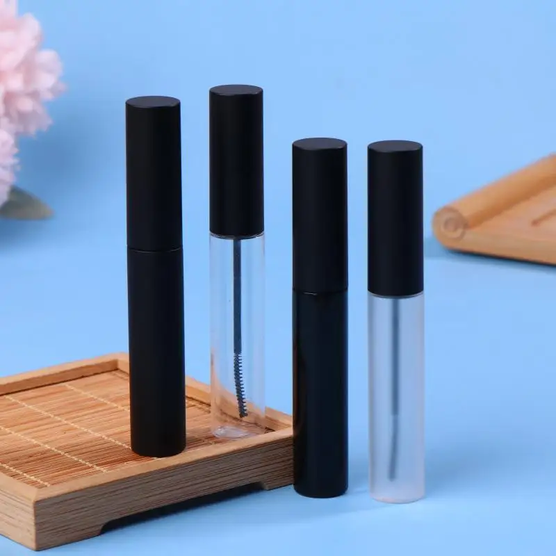 10 مللي فرشاة فائقة النعومة أنبوب الماسكارا الفارغ الكحل السائل زجاجة الماسكارا رمش إطالة حاويات مستحضرات التجميل القابلة لإعادة الملء