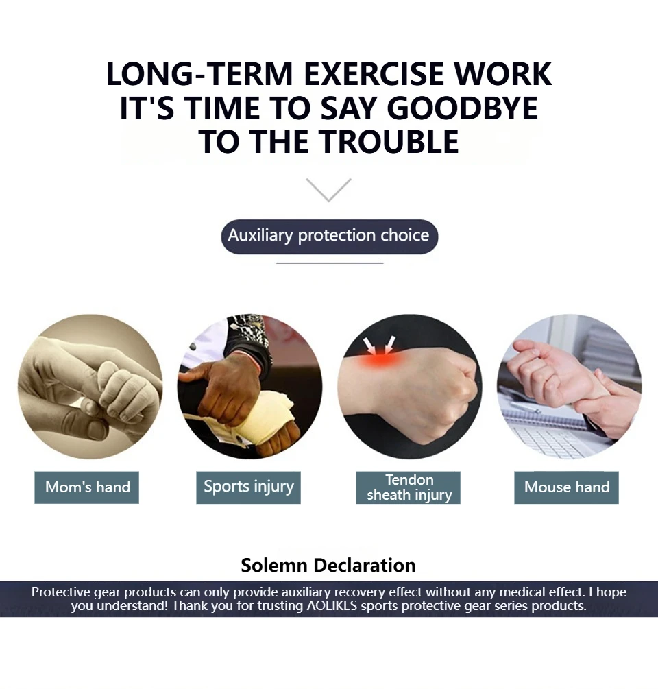 Aolikes 1 Stück Handgelenks tütze Daumens tütze, Handgelenks tütze Daumen Spica Schiene, Handgelenk/Hände/Daumen Stabilisator gegen Verstauchungen, Arthritis – Detail 4