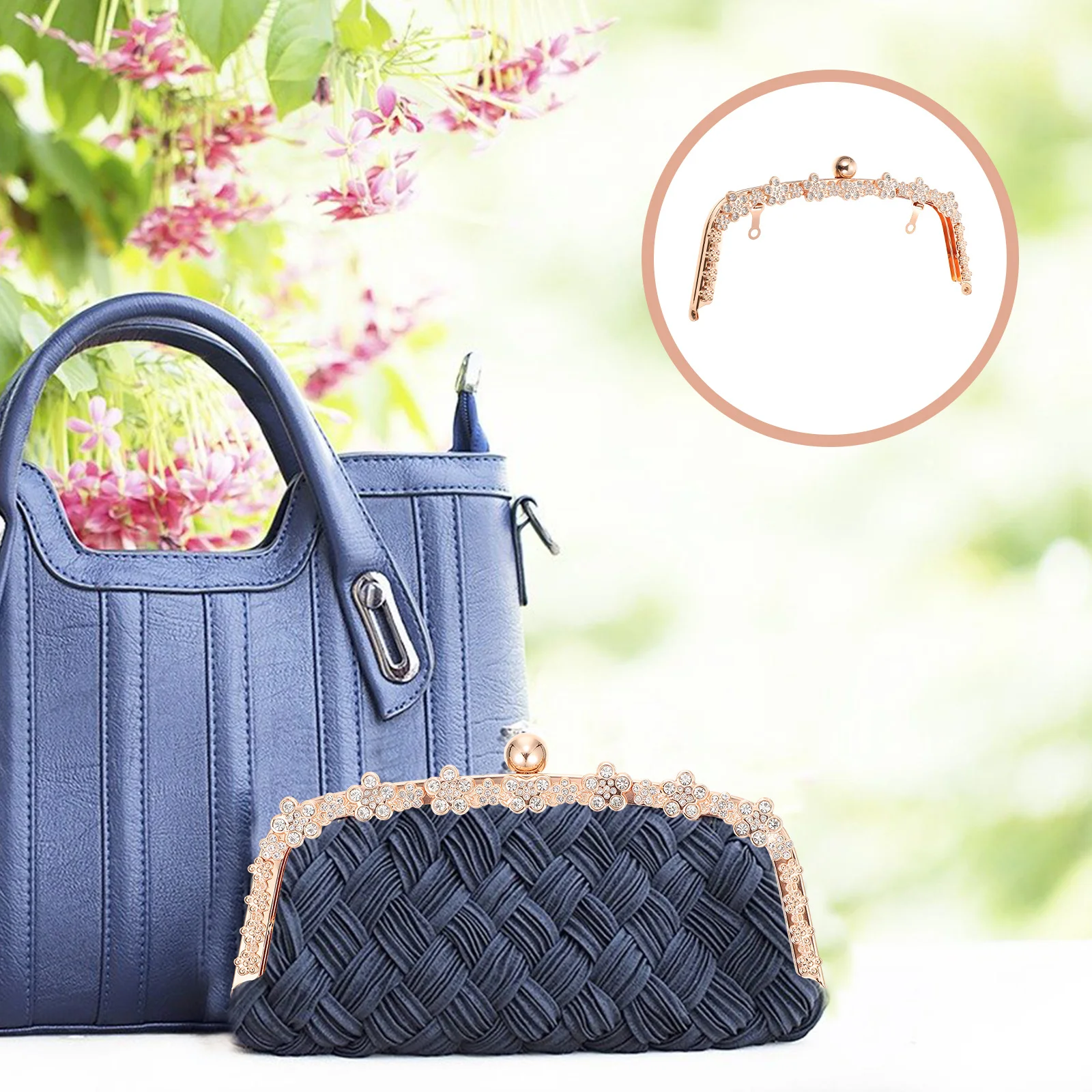 

1 шт., нежная застежка для сумки, рамка для кошелька, замок для сумки, аксессуар «сделай сам», креативный, легкий, простой в установке, привлекательный дизайн, прочный