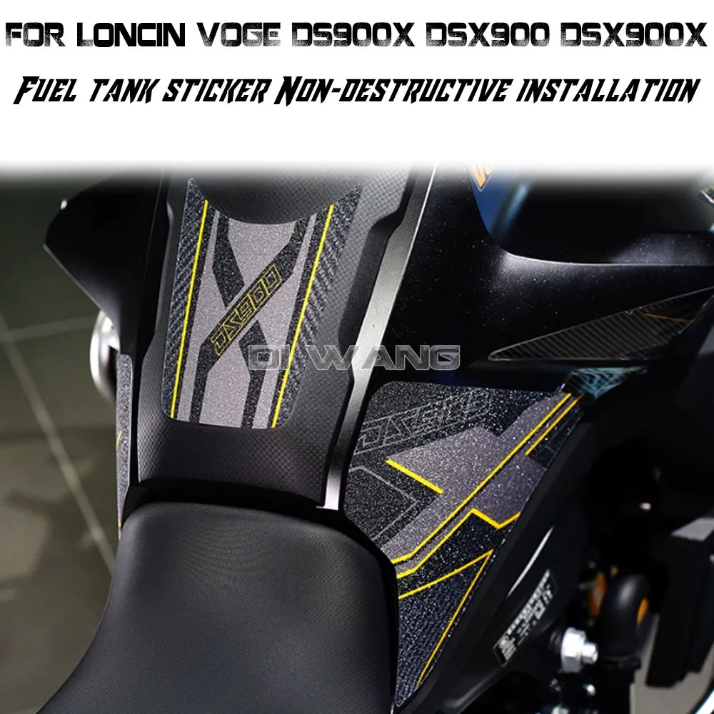 

Motorcycle Fuel Tank Stickers Protect Wear-resistant Fishbone Stickers Fuel Tank Cap FOR Loncin VOGE DS900X DSX900 DSX900X