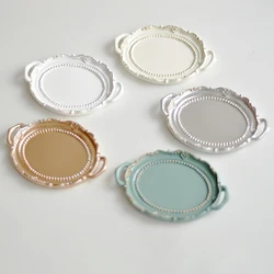 European Retro Mini Jewelry Tray Necklace Rings Displays Jewelry Showing Shelf Photography Photo Props Background Plate