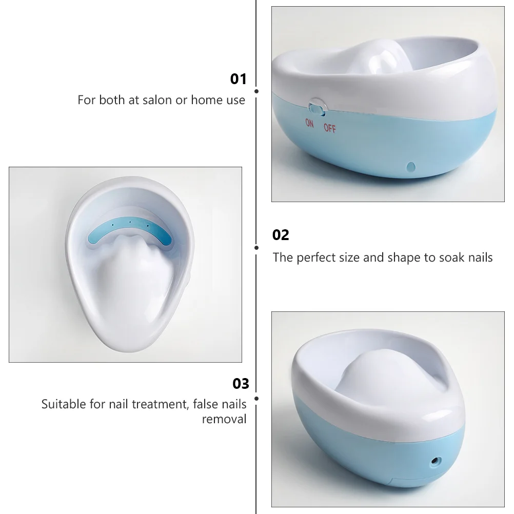 네일 아트 매니큐어 케어용 전기 족욕기 1세트, 프리미엄 소재, 인조 손톱 제거, 큐티클 관리, 홈 살롱용