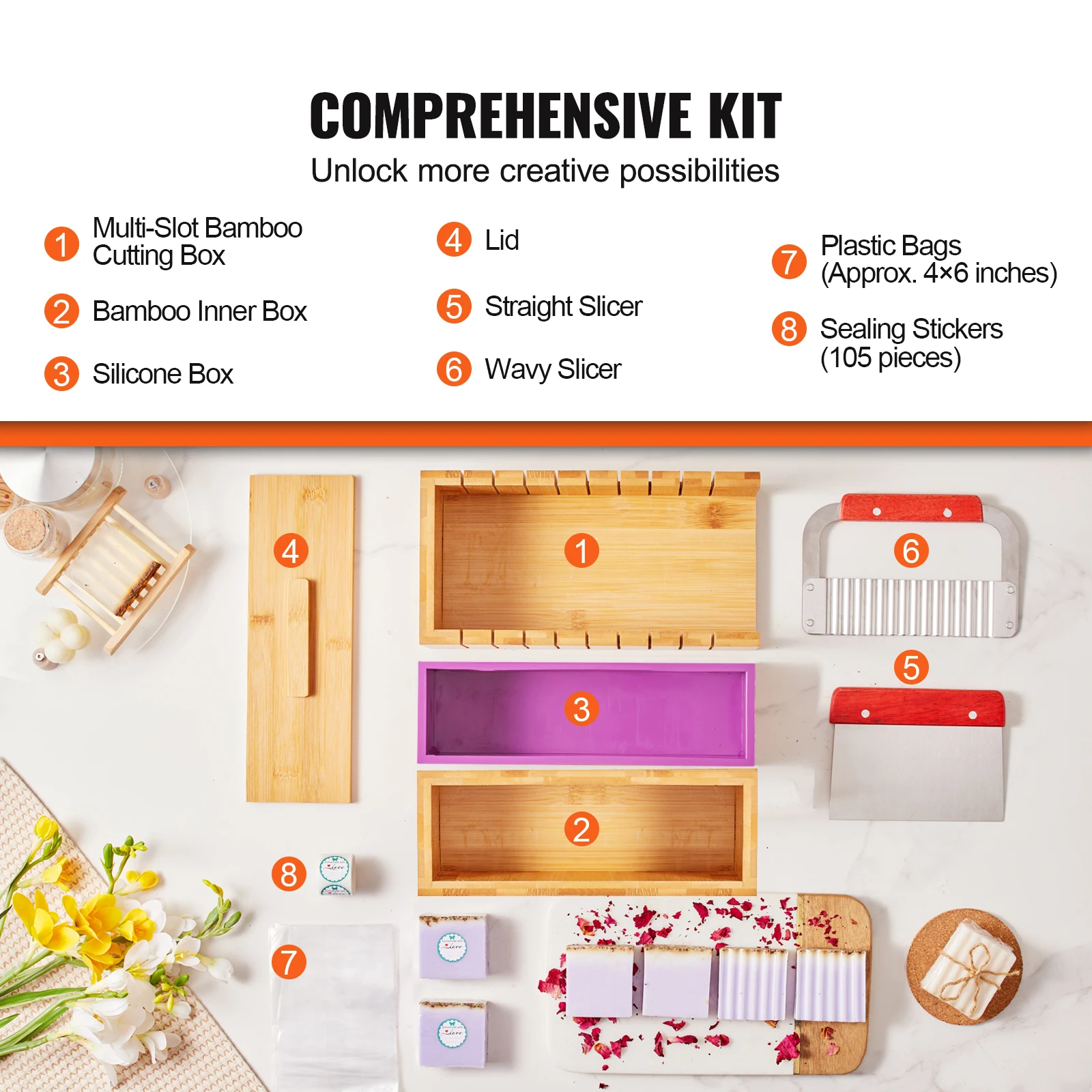 VEVOR Soap Making Kit Bamboo C - Soap Making Box 评论和价格
