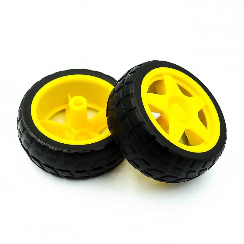 2~200Pcs Rubber Wheels/Robots/Tracking and Inspection Line Car Accessories Intelligent Car Tires Chassis Wheels 40G