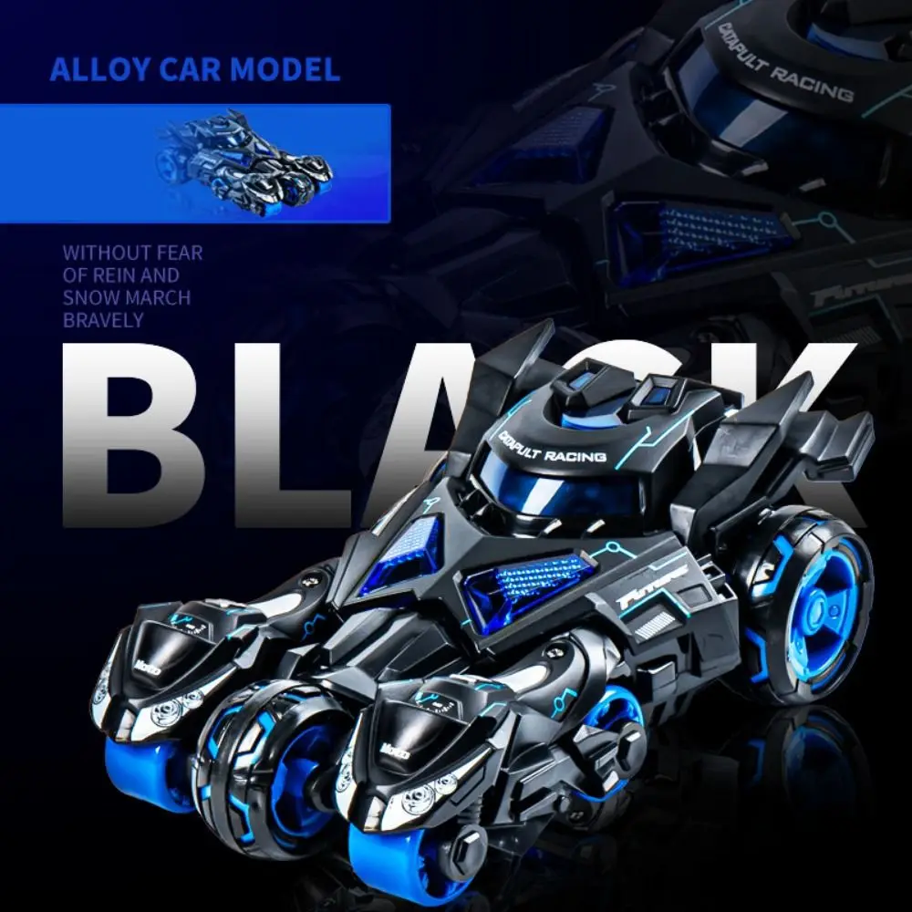 1:32 Motorcycle Ejector Car Model Diecast Model Alloy Pull Back Car Sound Light Inertia Simulation Motorcycle Collection