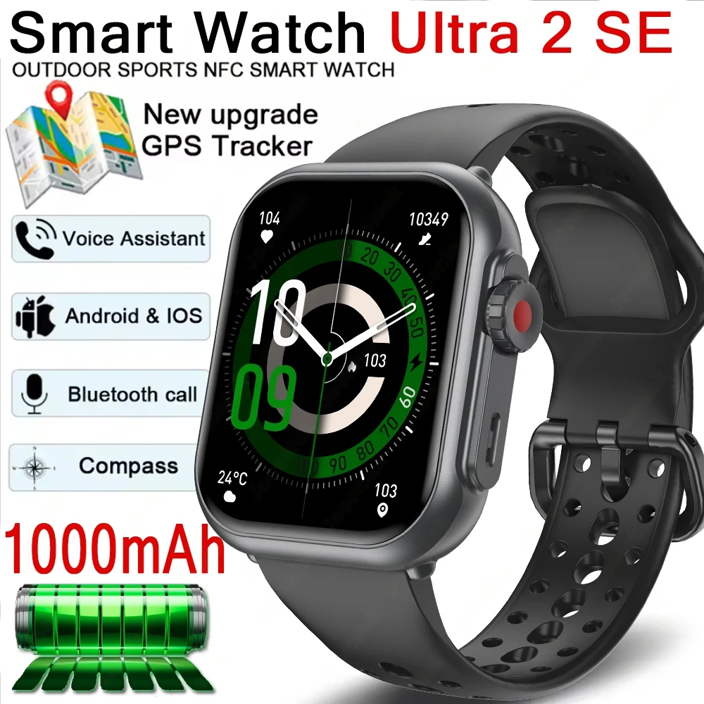 

New Smart Watch Men Ladies Universal 1000mAh Battery Health Monitoring GPS Sports Fitness Waterproof NFC Bluetooth Call Watch
