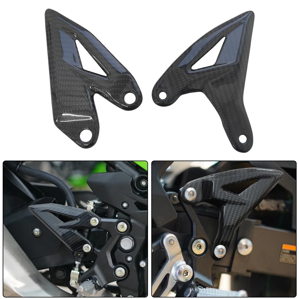 

For Kawasaki Ninja 400 2018-2024 Z400 2019-2024 motorcycle modification carbon fiber fairing foot guard accessories