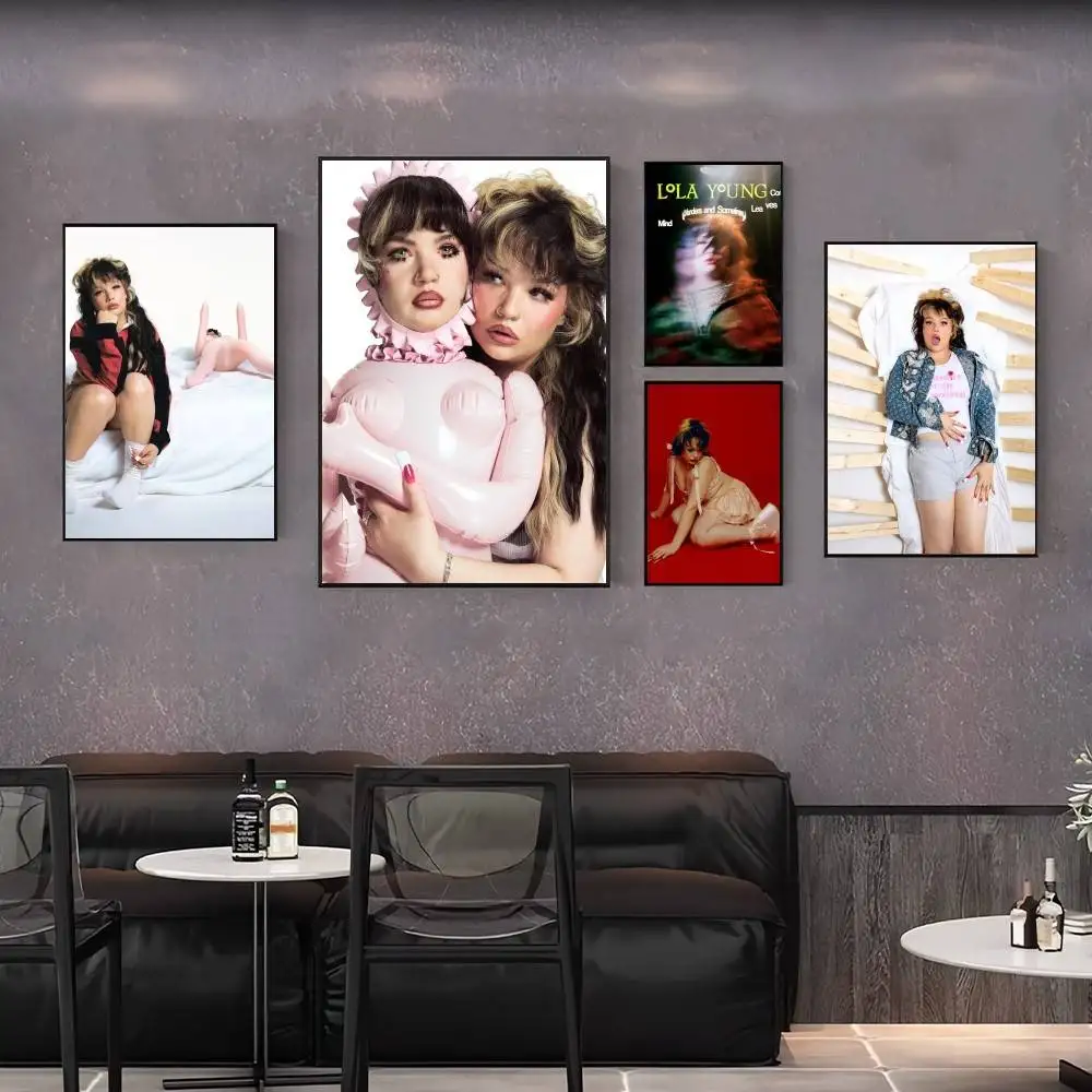 Singer L-LoLA-A Y-YoUNg-G Poster Print Cook Cooked Wall Art Canvas Painting for Living Room Bedroom Home Decor