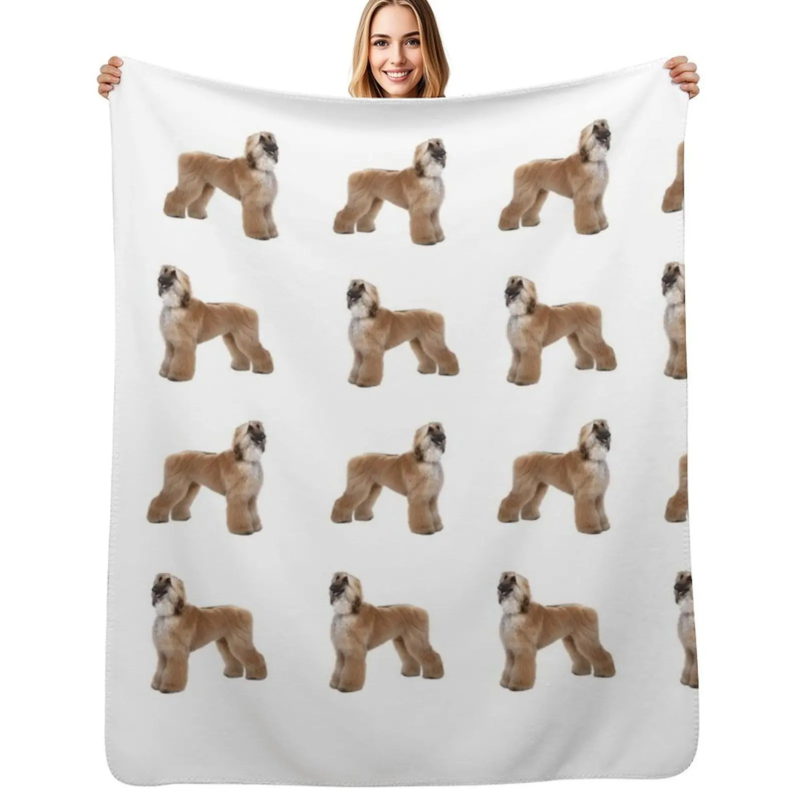 Afghan Hound Throw Blanket Bed Fashionable Vintage Single Thermals For Travel Stuffeds Multi-Purpose Blankets